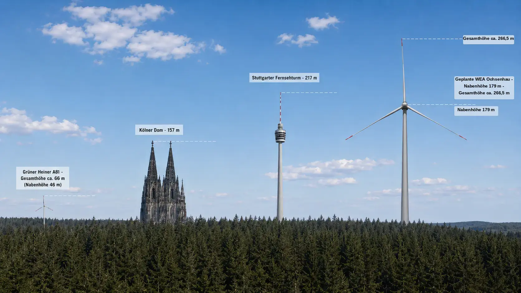 Größenvergleich Ochsenhau